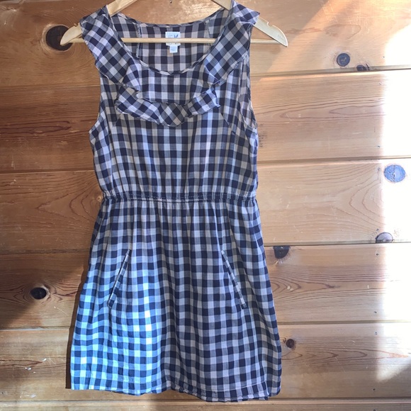 Anthropologie Dresses & Skirts - Edmé & Esyllte Plaid Voile Cinch Waist Dress Sz 4